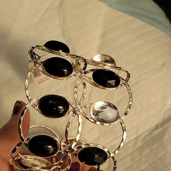 White House Black Market silver and Black Bracelet
Wore 1 x. - Picture 4 of 7